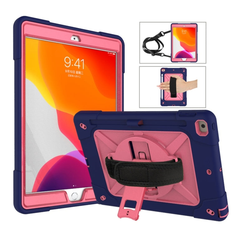 Contrast Color Silicone + PC Combination Case with Holder