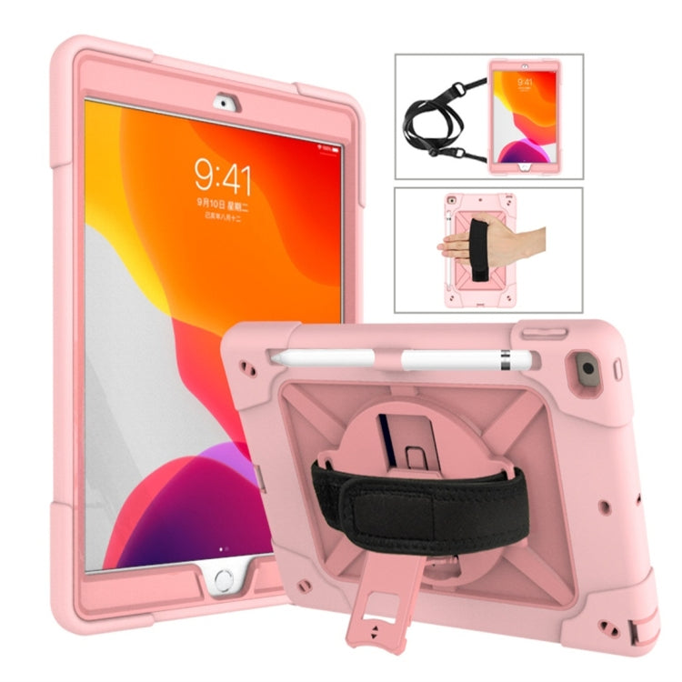Contrast Color Silicone + PC Combination Case with Holder