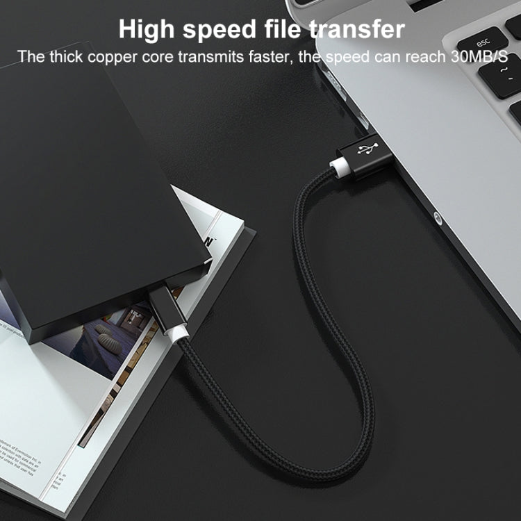 5 PCS Mini USB to USB A Woven Data / Charge Cable for MP3, Camera, Car DVR, 0.25m, 1m, 1.5m, 2m, 3m