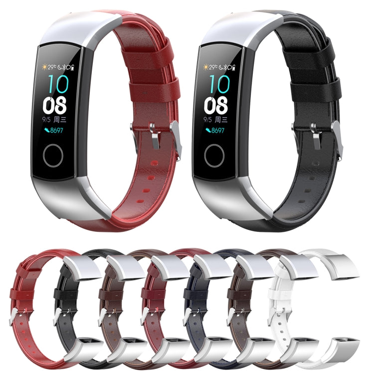 Oil wax Leather Strap, For Huawei Band 3 & 4 Pro