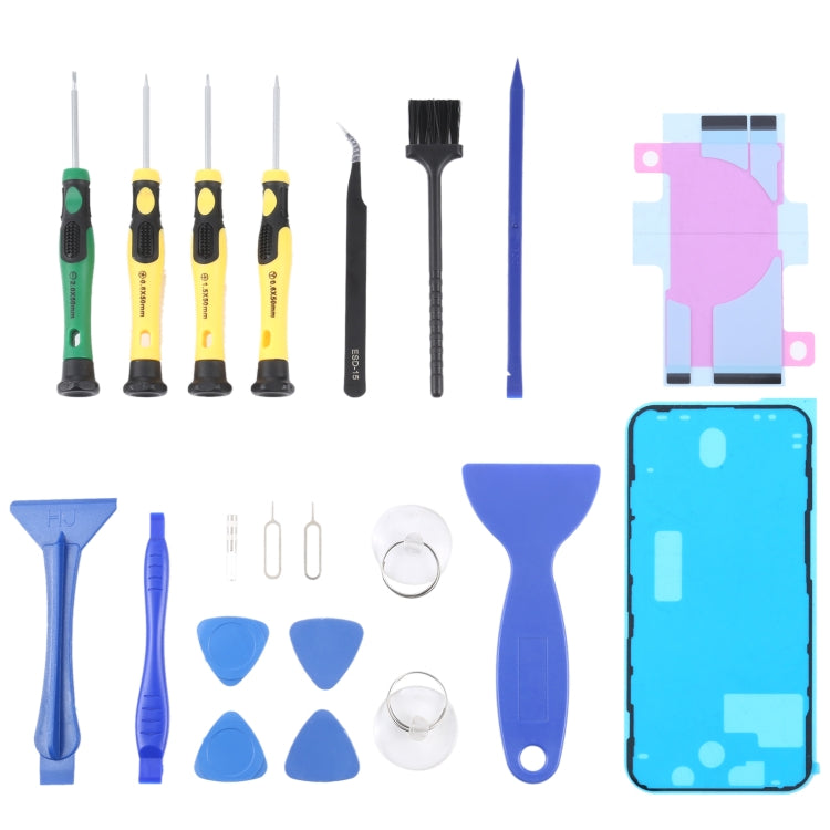 JIAFA JF-8182 21 in 1 Battery Adhesive + LCD Frame Waterproof Adhesive + Repair Tool Set, For iPhone 11, For iPhone 11 Pro, For iPhone 11 Pro Max, For iPhone 12, For iPhone 12 mini, For iPhone 12 Pro, For iPhone 12 Pro Max, For iPhone 13���������������...
