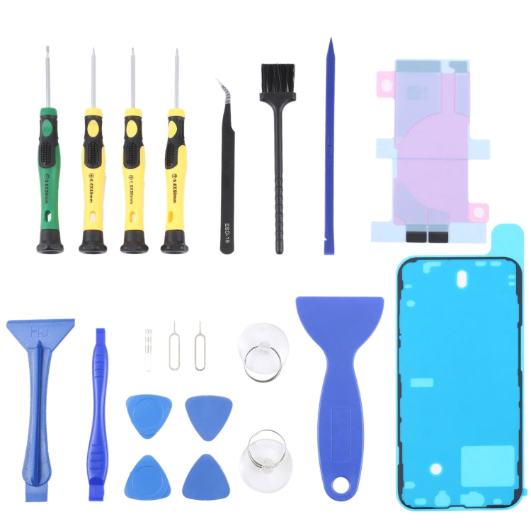 JIAFA JF-8182 21 in 1 Battery Adhesive + LCD Frame Waterproof Adhesive + Repair Tool Set, For iPhone 11, For iPhone 11 Pro, For iPhone 11 Pro Max, For iPhone 12, For iPhone 12 mini, For iPhone 12 Pro, For iPhone 12 Pro Max, For iPhone 13���������������...