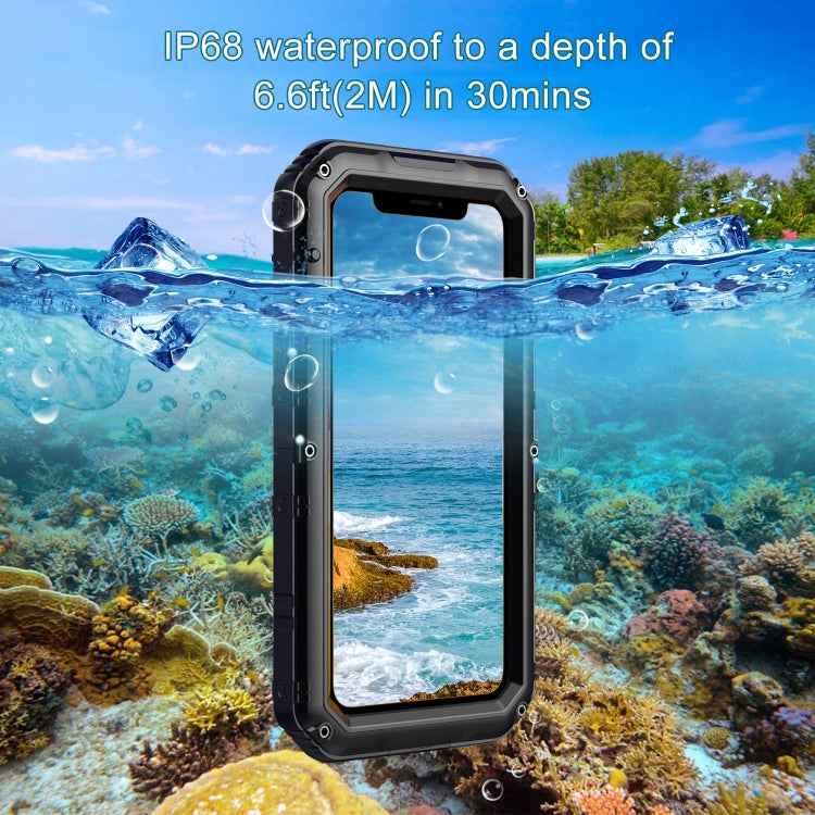 Dustproof Shockproof Waterproof Silicone + Metal Protective Case