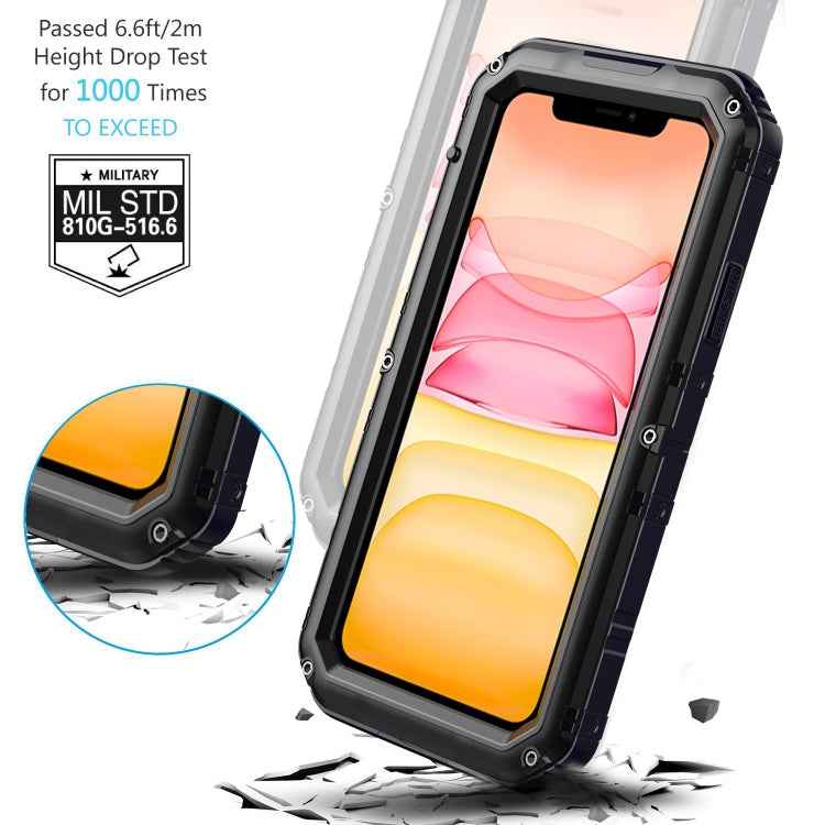 Dustproof Shockproof Waterproof Silicone + Metal Protective Case