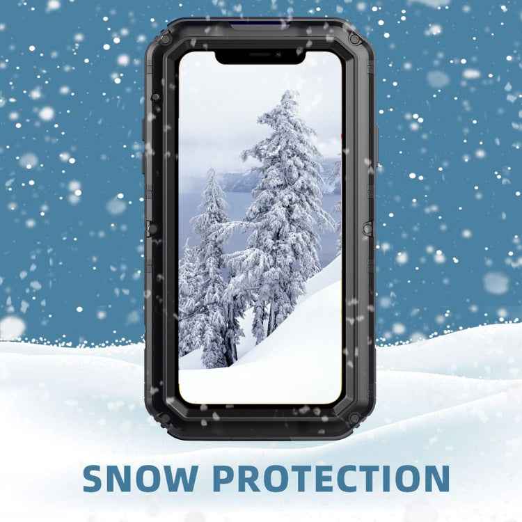 Dustproof Shockproof Waterproof Silicone + Metal Protective Case