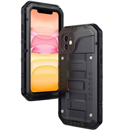 Dustproof Shockproof Waterproof Silicone + Metal Protective Case
