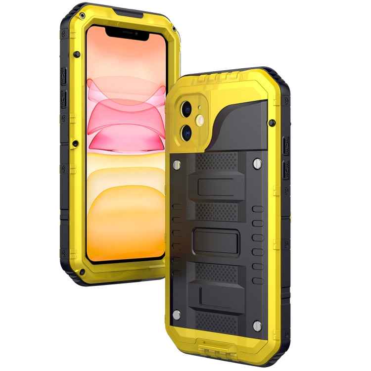 Dustproof Shockproof Waterproof Silicone + Metal Protective Case