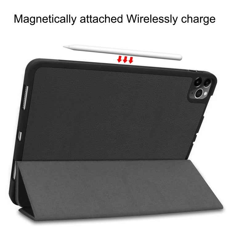 Custer Pattern TPU Smart Tablet Holster with Sleep Function & Tri-Fold Bracket & Pen Slot