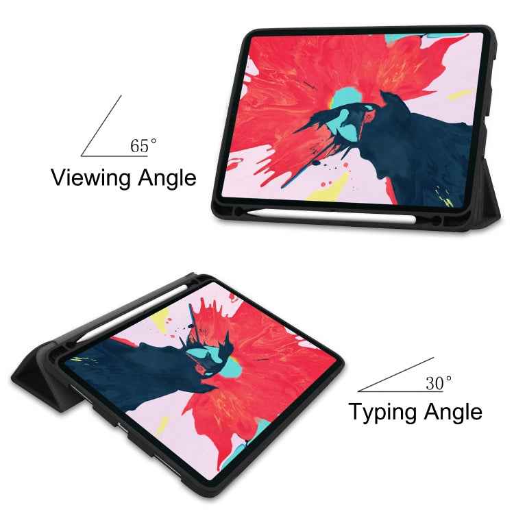 Custer Pattern TPU Smart Tablet Holster with Sleep Function & Tri-Fold Bracket & Pen Slot