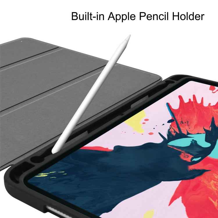 Custer Pattern TPU Smart Tablet Holster with Sleep Function & Tri-Fold Bracket & Pen Slot