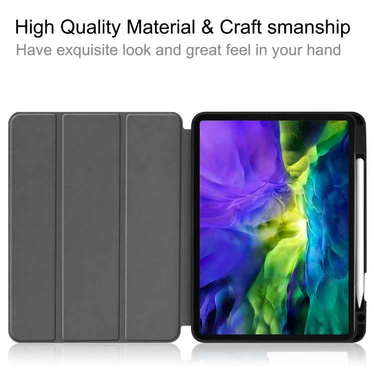 Painted TPU Smart Tablet Holster With Sleep Function & Tri-Fold Bracket & Pen Slot