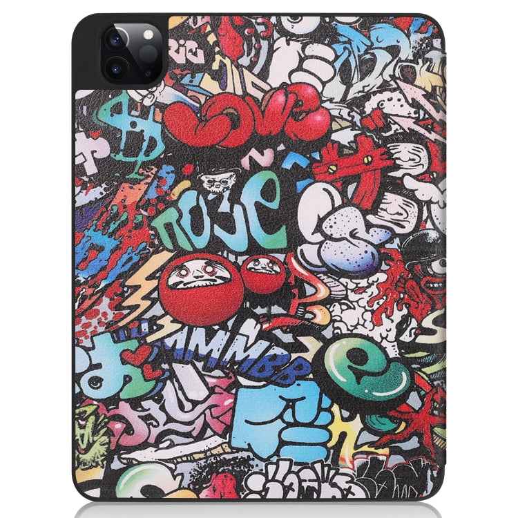 Painted TPU Smart Tablet Holster With Sleep Function & Tri-Fold Bracket & Pen Slot
