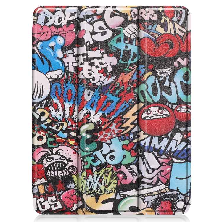Painted TPU Smart Tablet Holster With Sleep Function & Tri-Fold Bracket & Pen Slot