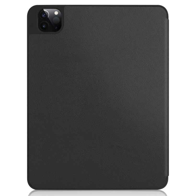 Custer Texture 3-Fold Smart TPU Leather Tablet Case