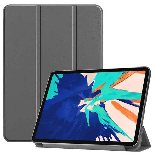 Custer Texture 3-Fold Smart Leather Tablet Case