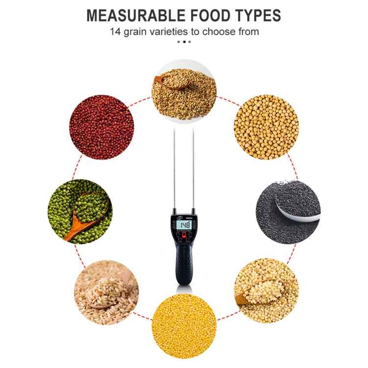 BENETECH GM650 Grain Moisture Meter, Battery Not Included