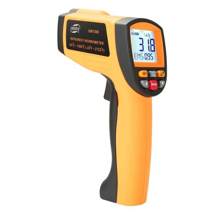 BENETECH GM1500 LCD Display Infrared Thermometer, Battery Not Included, GM1500