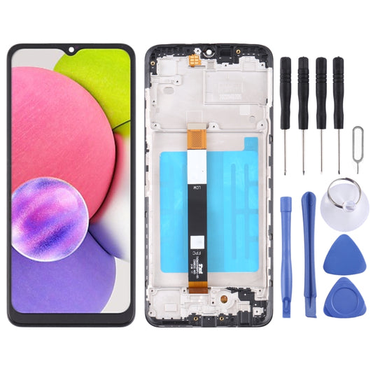 LCD Screen and Digitizer Full Assembly with Frame, For Samsung Galaxy A03s SM-A037U US Edition, For Samsung Galaxy A02s SM-A025F, For Samsung Galaxy A03 SM-A035F, For Samsung Galaxy A03s SM-A037F, For Samsung Galaxy A03s SM-A037G/A037M�����������������...