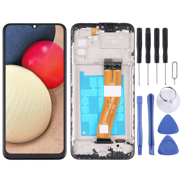 LCD Screen and Digitizer Full Assembly with Frame, For Samsung Galaxy A03s SM-A037U US Edition, For Samsung Galaxy A02s SM-A025F, For Samsung Galaxy A03 SM-A035F, For Samsung Galaxy A03s SM-A037F, For Samsung Galaxy A03s SM-A037G/A037M�����������������...