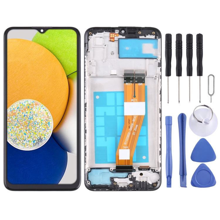 LCD Screen and Digitizer Full Assembly with Frame, For Samsung Galaxy A03s SM-A037U US Edition, For Samsung Galaxy A02s SM-A025F, For Samsung Galaxy A03 SM-A035F, For Samsung Galaxy A03s SM-A037F, For Samsung Galaxy A03s SM-A037G/A037M�����������������...