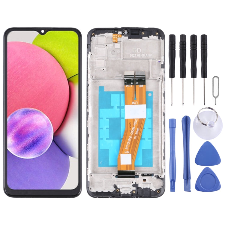LCD Screen and Digitizer Full Assembly with Frame, For Samsung Galaxy A03s SM-A037U US Edition, For Samsung Galaxy A02s SM-A025F, For Samsung Galaxy A03 SM-A035F, For Samsung Galaxy A03s SM-A037F, For Samsung Galaxy A03s SM-A037G/A037M�����������������...