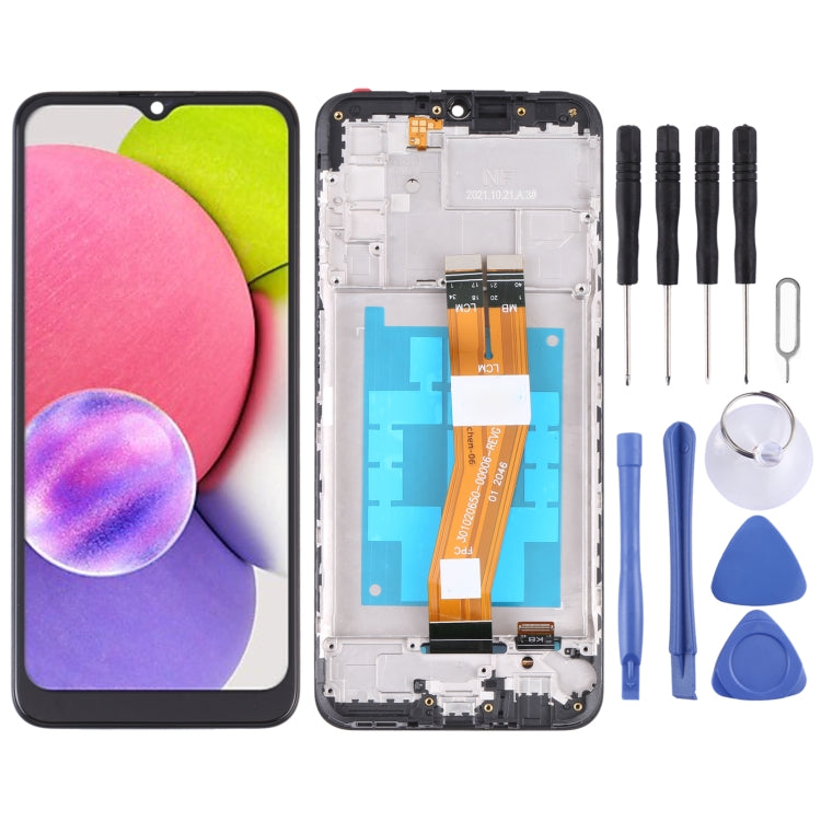 LCD Screen and Digitizer Full Assembly with Frame, For Samsung Galaxy A03s SM-A037U US Edition, For Samsung Galaxy A02s SM-A025F, For Samsung Galaxy A03 SM-A035F, For Samsung Galaxy A03s SM-A037F, For Samsung Galaxy A03s SM-A037G/A037M�����������������...