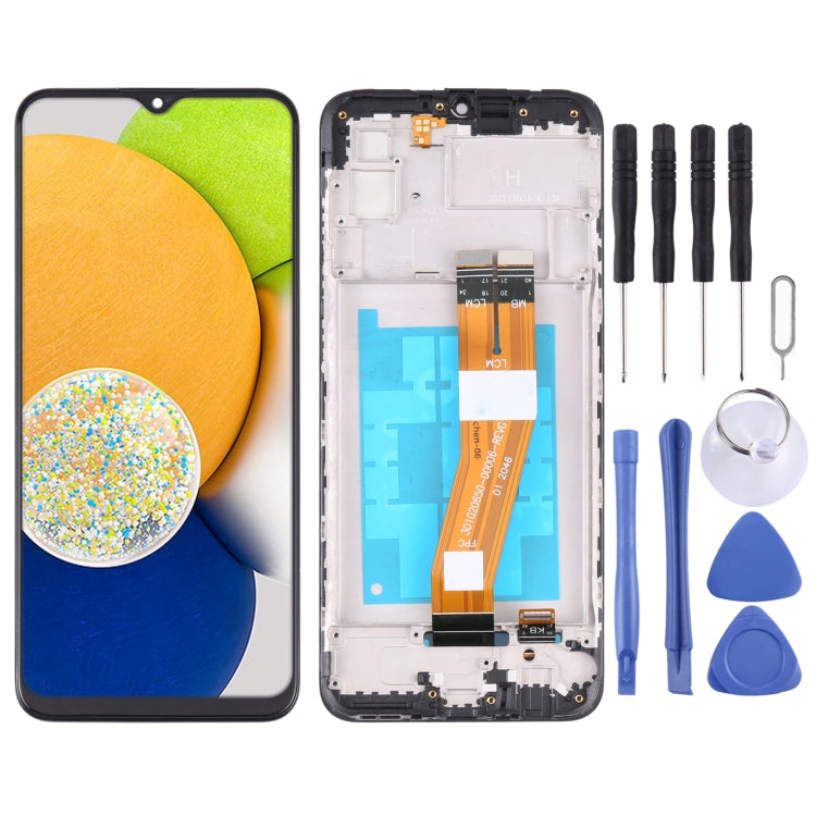 LCD Screen and Digitizer Full Assembly with Frame, For Samsung Galaxy A03s SM-A037U US Edition, For Samsung Galaxy A02s SM-A025F, For Samsung Galaxy A03 SM-A035F, For Samsung Galaxy A03s SM-A037F, For Samsung Galaxy A03s SM-A037G/A037M�����������������...