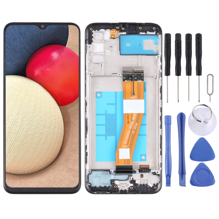 LCD Screen and Digitizer Full Assembly with Frame, For Samsung Galaxy A03s SM-A037U US Edition, For Samsung Galaxy A02s SM-A025F, For Samsung Galaxy A03 SM-A035F, For Samsung Galaxy A03s SM-A037F, For Samsung Galaxy A03s SM-A037G/A037M�����������������...