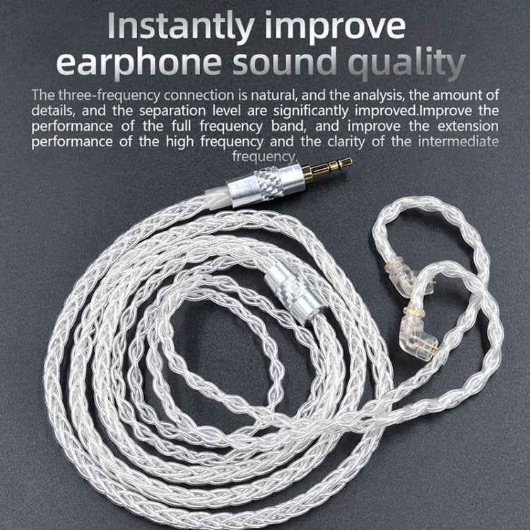 KZ OFC 0.75mm Standard Pin High-Purity Silver-Plated 152 Pin Headphone Upgrade Cable For ZS10PRO