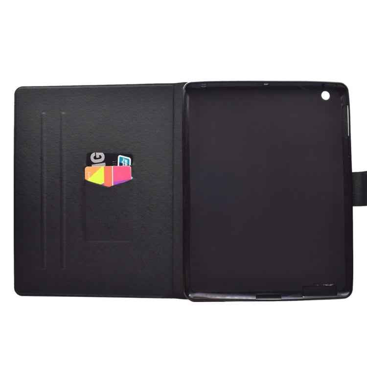 For iPad 5 / 6 Horizontal Flip Leather Case with Holder & Card Slot & Sleep / Wake-up Function