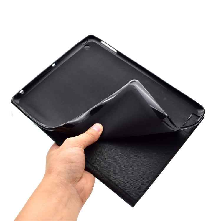 For iPad 5 / 6 Horizontal Flip Leather Case with Holder & Card Slot & Sleep / Wake-up Function