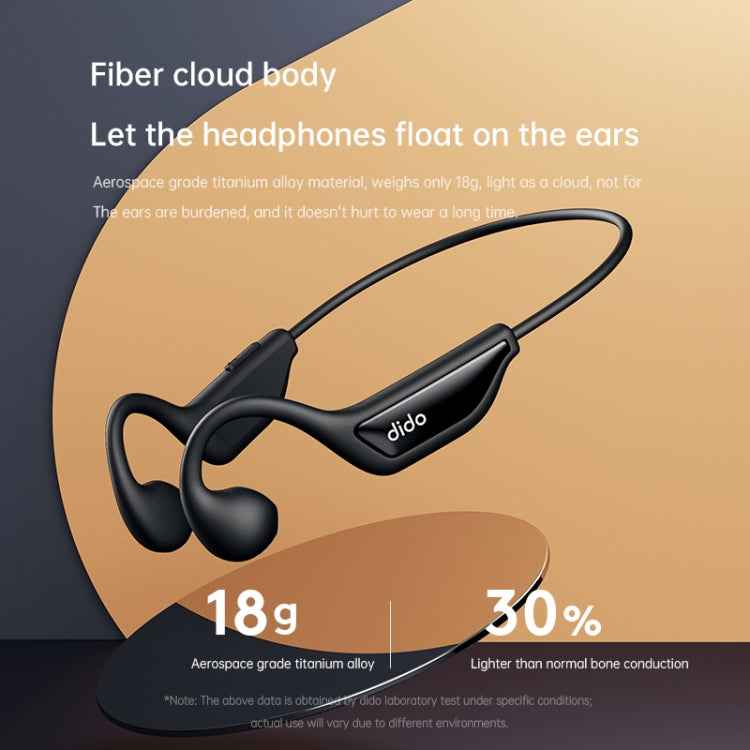 Dido W11S Bone Conduction Waterproof Wireless Bluetooth Sports Earphone