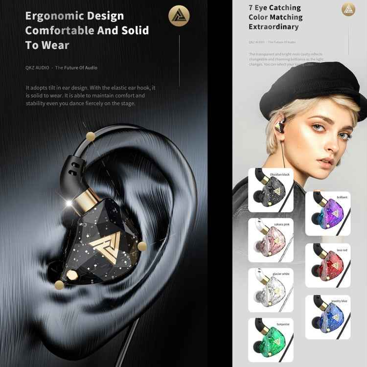 QKZ SK8 3.5mm Sports In-ear Dynamic HIFI Monitor Earphone with Mic