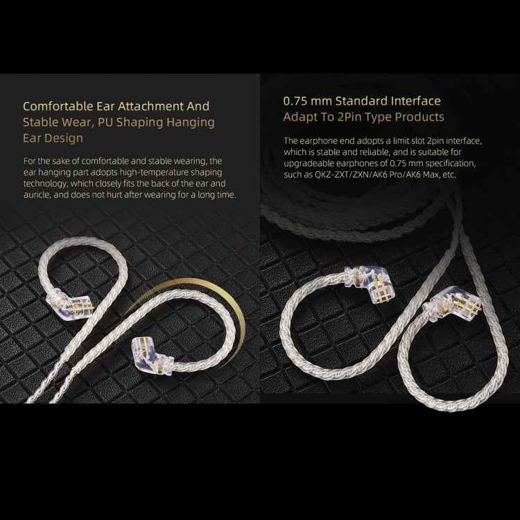 QKZ A1 Four-strand Silver-plated Wired Earphone
