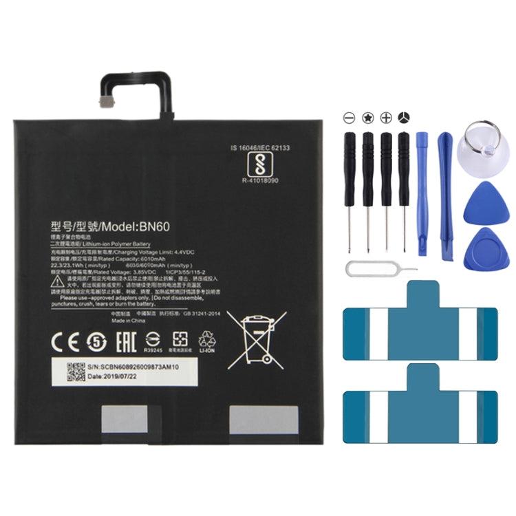 BN53 4820 mAh Li-Polymer Battery Replacement For Xiaomi Redmi Note 9 Pro 5G, BM37, BN51, BM52, BM4M, BM4Q, BN56, BM55, BN53, BN62, BM54, BM4X, BM4Y, BM57, BN59, BP42, 38, BP44, BM5A, BP47, BN66, BM58, BP43, BN57, BS01FA, BN60, BN80, BM4P, BN61