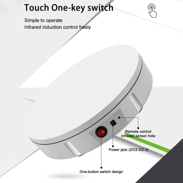 30cm Charging Rotating Display Stand Video Shooting Turntable, Load: 50kg, EU Plug, 30cm , Charging Power, US Plug, 30cm , Charging Power, UK Plug, 30cm , Charging Power, AU Plug, 30cm, Charging Power, US Plug, 30cm, Charging Power, UK Plug            ...