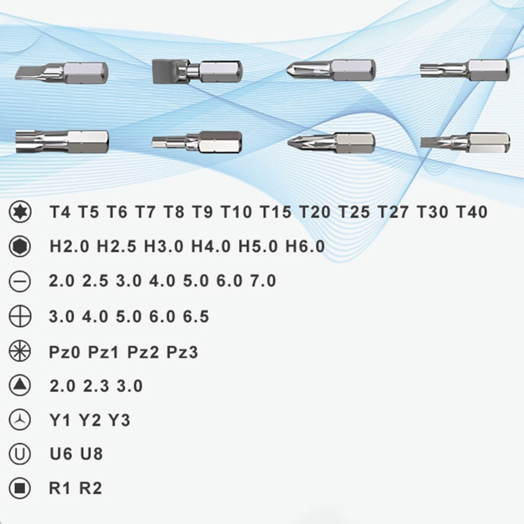 JAKEMY JM-6124 48 in 1 Precise Mini Screwdriver Set, JM-6124