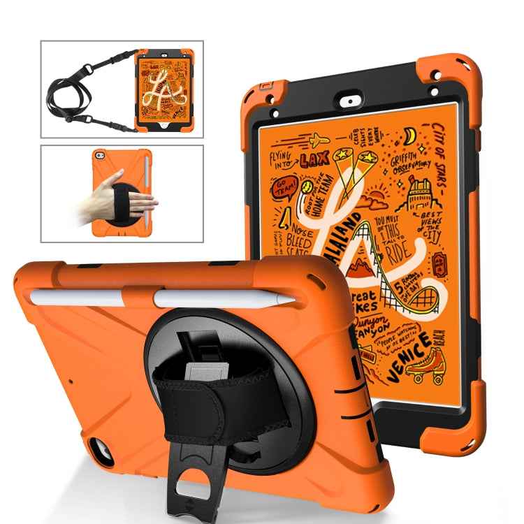 360 Degree Rotation Silicone Protective Cover with Holder & Hand Strap & Long Strap & Pencil Slot