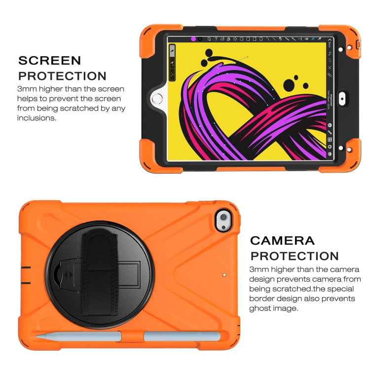 360 Degree Rotation Silicone Protective Cover with Holder & Hand Strap & Long Strap & Pencil Slot