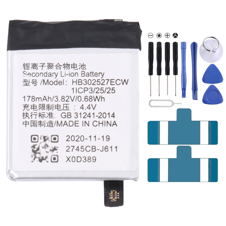 220mAh PL402022H Li-Polymer Battery Replacement For Huami Amazfit GTS 2/GTS 2 Mini A2010, 380mAh EB-BR760ABE, 236mAh EB-BR500ABU, 340mAh  EB-BR820ABY, 472mAh EB-BR800ABU, 247mAh EB-BR830ABY, 270mAh EB-BR170ABU, 250mAh EB-BR720ABE, 330mAh EB-BR840ABY���...