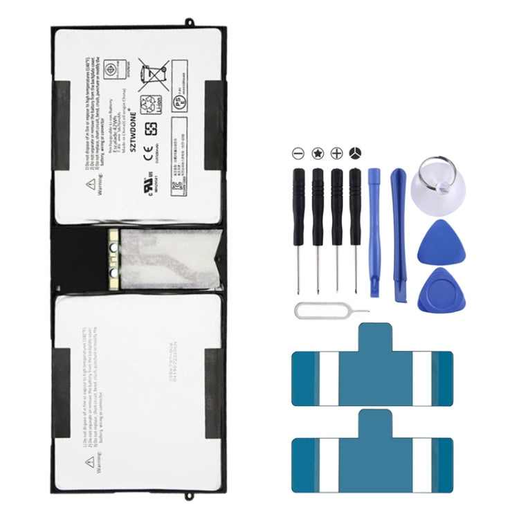 For Microsoft Surface Book 2 15 inch 1793 1813 3070mAh Li-Polymer Battery, 42.2WH 5547mAh, 7.5V 2387mAh, DYNH01, 42WH 5676mAh, DYNR01 5087mAh, 43.2WH 5702mAh, 45Wh 5940mAh, 7.66V 3411mAh