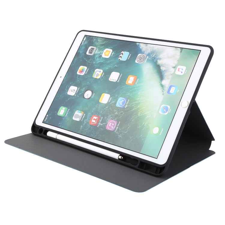 Electric Pressed Texture Horizontal Flip Leather Case with Holder & Pen Slot