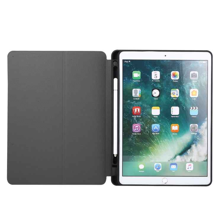 Electric Pressed Texture Horizontal Flip Leather Case with Holder & Pen Slot