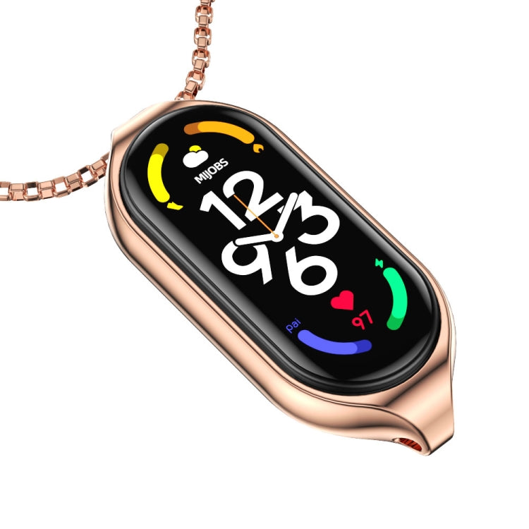 For Xiaomi Mi Band 7 / 7 NFC MIJOBS Metal Pendant Stainless Steel Watch Necklace, For Xiaomi Mi Band 7 / 7 NFC