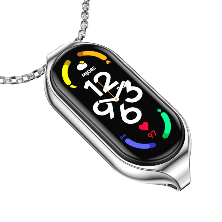 For Xiaomi Mi Band 7 / 7 NFC MIJOBS Metal Pendant Stainless Steel Watch Necklace, For Xiaomi Mi Band 7 / 7 NFC