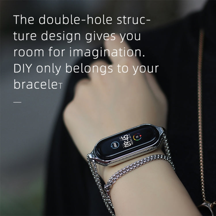 For Xiaomi Mi Band 7 / 7 NFC MIJOBS Metal Pendant Stainless Steel Watch Necklace, For Xiaomi Mi Band 7 / 7 NFC