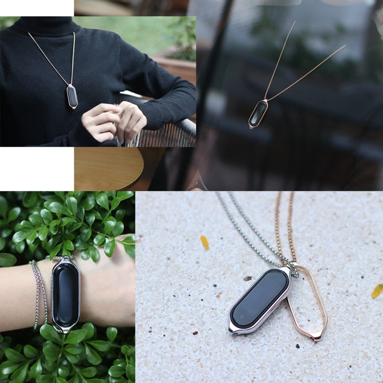 For Xiaomi Mi Band 7 / 7 NFC MIJOBS Metal Pendant Stainless Steel Watch Necklace, For Xiaomi Mi Band 7 / 7 NFC