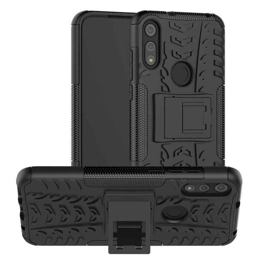 Tire Texture Shockproof TPU+PC Protective Case with Holder, For Motorola Moto E (2020), For iPad Pro 11 (2020)