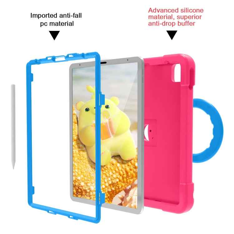 PC + Silicone Shockproof Combination Case with 360 Degree Rotating Holder & Handle