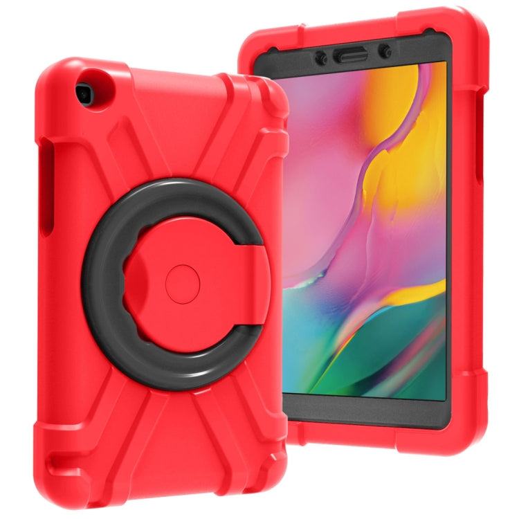 PC + Silicone Shockproof Combination Case with 360 Degree Rotating Holder & Handle